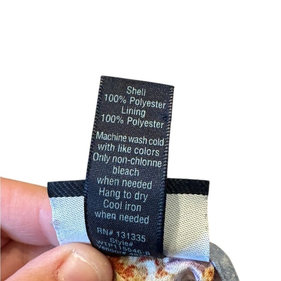 Daytrip Floral Blue Flowy Tank Top Large - Picture 5 of 5